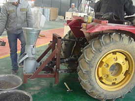 PTO pellet mill with tractor